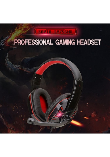 Vkemall Mavi Kafaüstü Kulaklık, Kulaklık Bağlantısı, Ps4/xbox/dizüstü Bilgisayar/pc Oyunları İçin Uygun