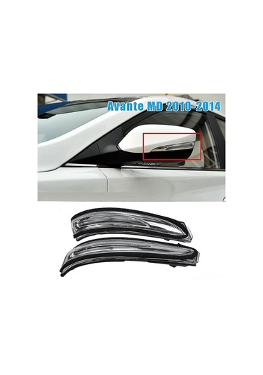 Singree Hyundai Elantra I30 Veloster Sağ Yan Sinyal Lambası 2011-2015 - Yüksek Kalite Beyaz Lensli