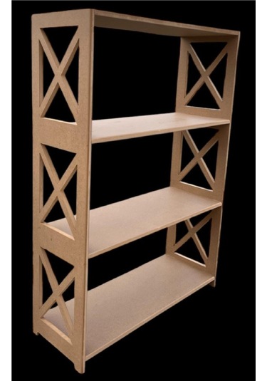 4 Raflı Çapraz Raf