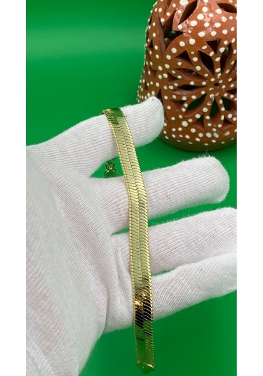 Xuping 14 Ayar İtalyan Yassı Model Bileklik Gold