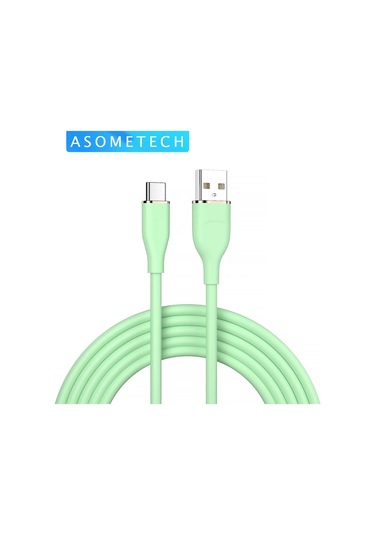 Asometech 6a 66w Hızlı Şarj Usb C Kablo Samsung Uyumlu S21/s20 Huawei Xiaomi İpad Oppo Vıvo İçin Sıvı Silikon Kabloblack2m