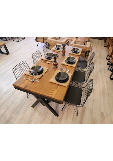 Ntconcept Ntconcept Masif Ağaç Mutfak Yemek Masası Takımı (437823311)