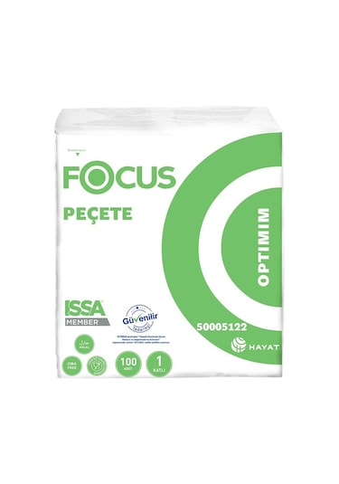 Focus Optimum Napkin Peçete 20x24 Cm 100'lü 32 Paket