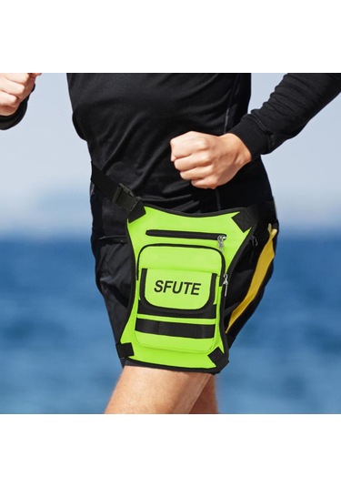 Suntek Uyluk Düşük Bacak Çantası Moda Ve Şık Yeşil