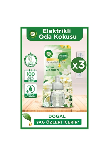 Air Wick Elektrikli Oda Kokusu Yedek Şişe Bahar Çiçekleri 3 x 20 ML