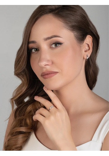 Uvelirnye Tradicii 925 Ayar Doğal Topaz Taşlı Sky Gümüş Yüzük 292700316 Gümüş