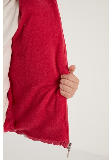 Lela Ekstra Dolgulu Içi Yumuşak Polarlı Kapüşonlu Şişme Kız Çocuk Mont 5763001 Fuşya