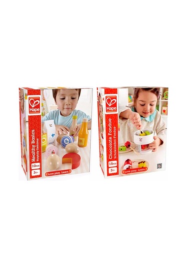 Calimera Toys Ahşap Sağlıklı Besinler & Çikolata Föndü 2li Set