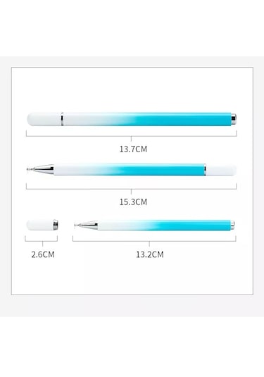 At-28 Macarone Renkli Pasif Kapasitif Kalem Cep Telefonu Dokunmatik Ekranlı 1 Kalem Kafalı Sarı
