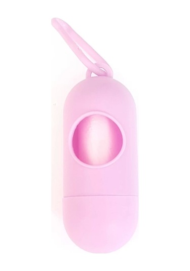 Kapsül Şeklinde Taşıma Aparatlı Dışkı Poşeti Açık Lila