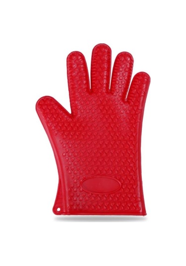 Kırmızı 1 Çift Pişirme Araçları Beş Parmak Kalp Silikon Eldiven Eldivenleri Haşlanma Önleyici Isıya Kapaklar&Aksesuarlar 56514482