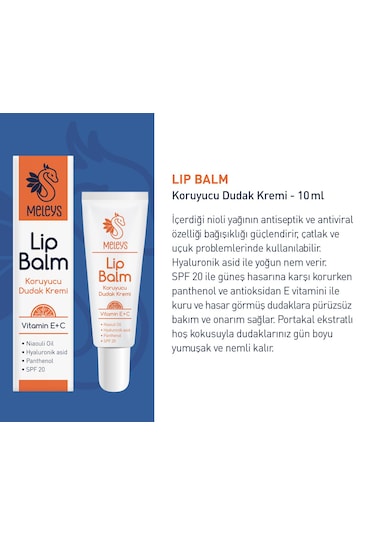 Meleys Vitamin E+C Koruyucu Dudak Kremi SPF20