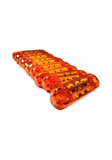 Ahmet Otomotiv 10 Adet Tombul Parmak Led Sarı 12v-24v