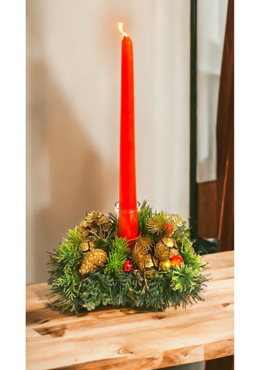 Yılbaşı Tekli Mumluk