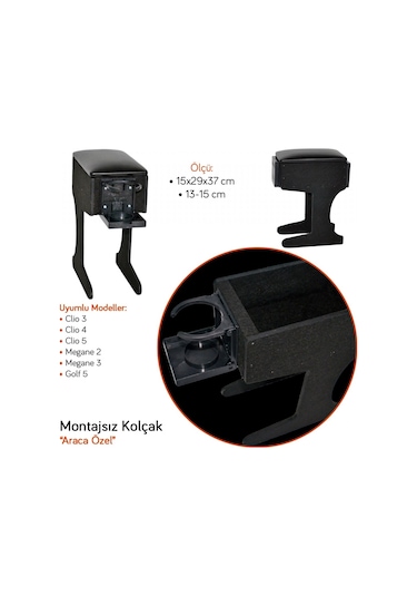 Clio 3-4-5/megane 2-3/golf 5 Montajsız Kolçak 06