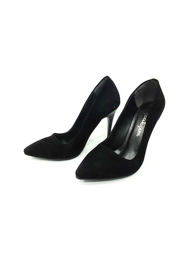 Çarıkçım Stiletto Kadın Ayakkabı Siyah-Süet 114 1519