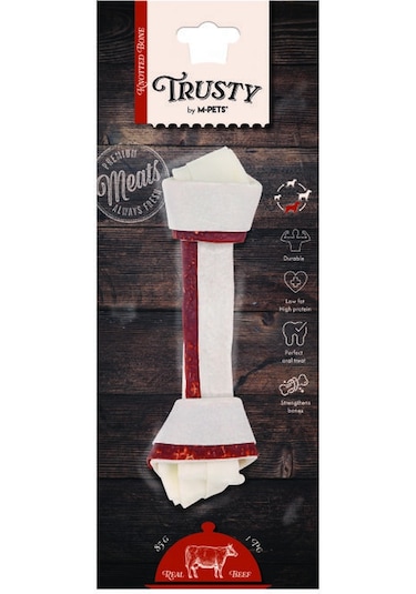 M-pets Trusty Beef Biftekli Düğüm Kemik 85 Gr 20,3 Cm