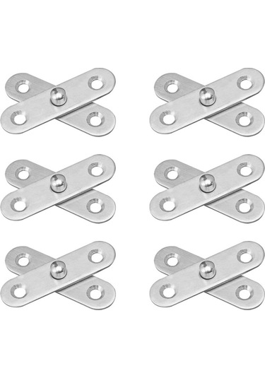 360 Derece Dönebilen D'ye Monte Edilebilen 6 Paslanmaz Çelik Kapı Menteşesi