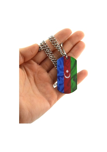 Asker Künyesi Azerbaycan Bayrak Antik Gümüş