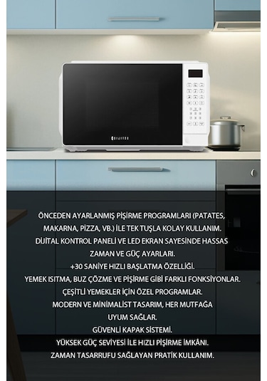 Dijitsu MD40 20 LT Mikrodalga Fırın