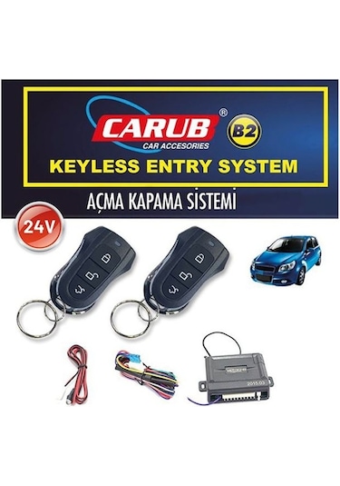Carub B2 Açma Kapama 24v S.çıkışlı Siyah Oval