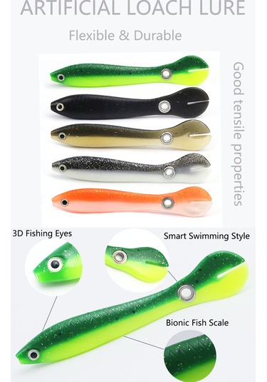 Teltree Bass, Turna Ve Alabalık İçin 10cm Yumuşak Yem: Karides Yağı Ve Parıltılı Pullarla Donatılmış, 20'li Paket, Tüm Mevsimlerde Kullanım