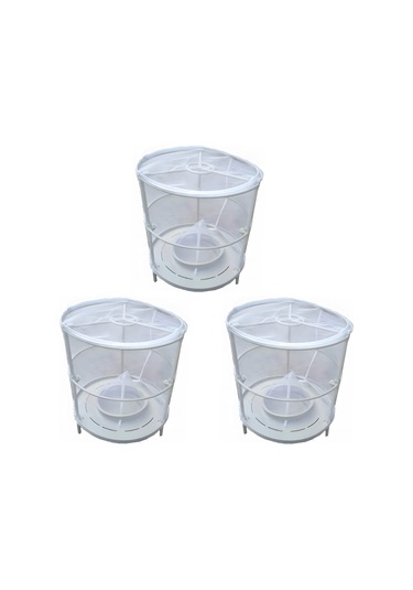 Teltree Tekrarlı Kullanımlı, Dayanıklı Meyve Sinek Tutucu - Yüksek Verimli, Güvenli Ağı Modeli 3 Adet + 3 Kanca