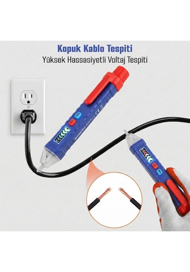 Workpro Wp295004 12-1000 Volt Ac Yüksek Hassasiyetli Profesyonel Voltaj Dedektörü