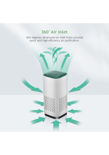 Filtreli Araba Usb Hava Temizleyici Formaldehit Benzen Duman Toz Parçacıklarını Temizler