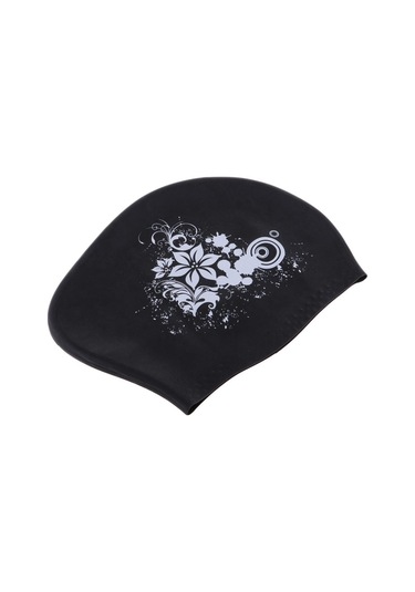 Dolıty Elastik Silikon Yüzmek Kap Yüzme Havuzu Şapka Siyah Siyah