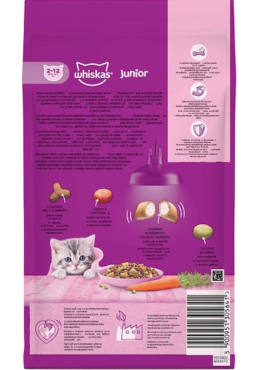 Whiskas Junior Tavuklu Yavru Kedi Maması 1900 G