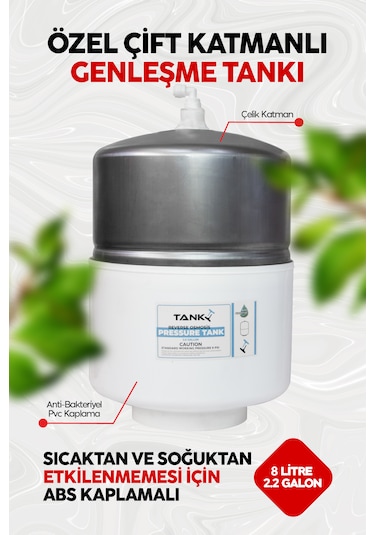 Pluskit 8 Litre 15 Aşama Mineralli 75 Gpd Su Arıtma Cihazı Ss0010