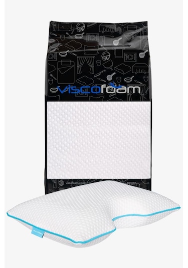 Viscofoam Shoulder Yan Yatanlar Boyun Destekli Ortopedik Yastık Boyun Destekli Visco Yastık - 58x40x12cm