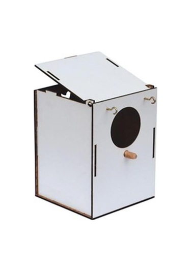 Lux Ahşap Muhabbet Yuvası Beyaz