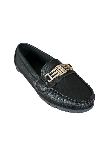 Kadın Hafif Taban Günlük Rahat Babet Siyah-siyah Siyah