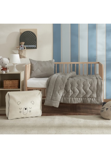 Karaca Home Bebek Arden Yastık Yorgan Seti Gri