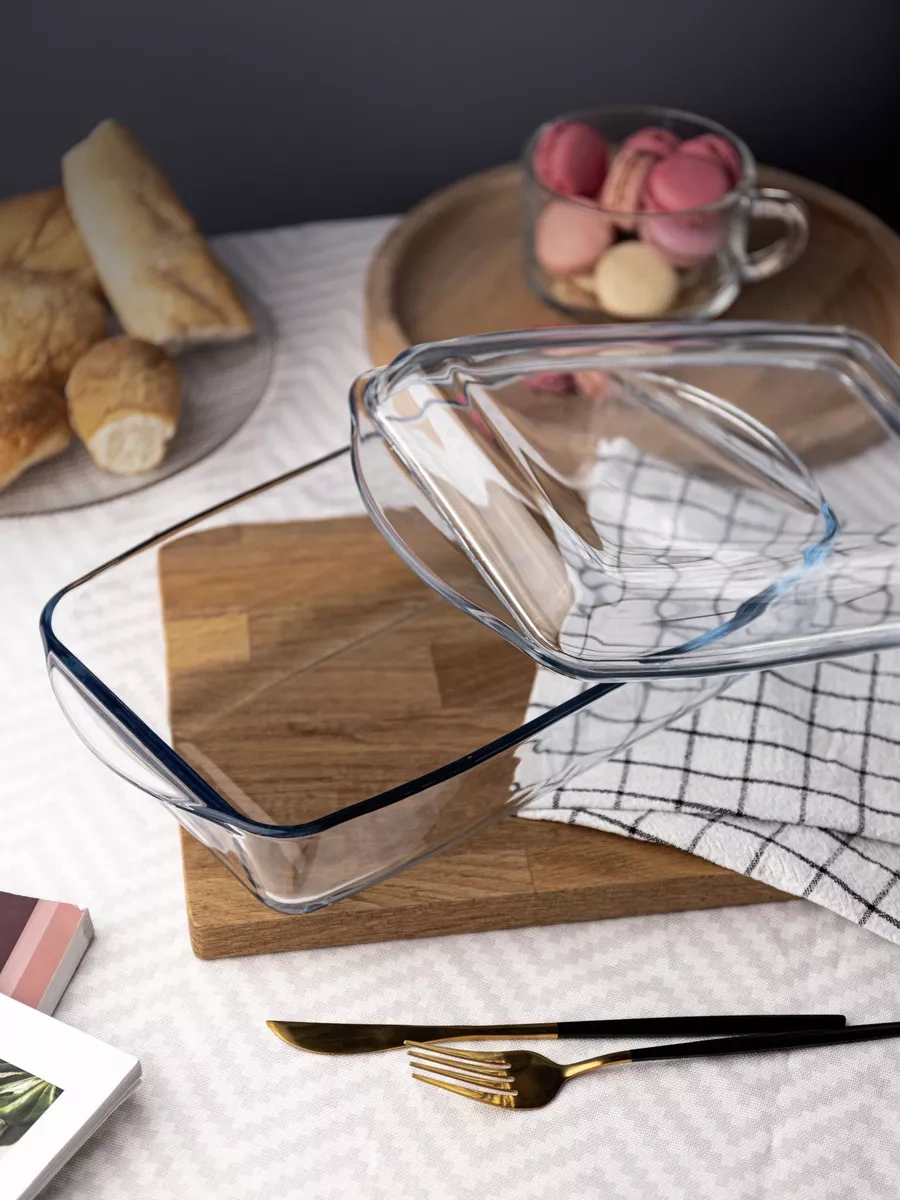 Borcam Cam Fırın Ve Pişirme Kabı 4,1 Litre 9218395 Beyaz