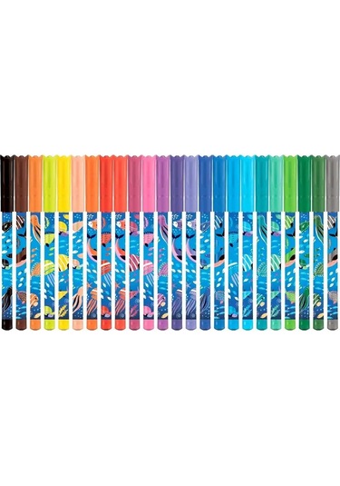 Maped 24 Renkli, Yıkanabilir Maped Ocean Lıfe Kaplamalı Keçeli İşaretleyiciler 166355095