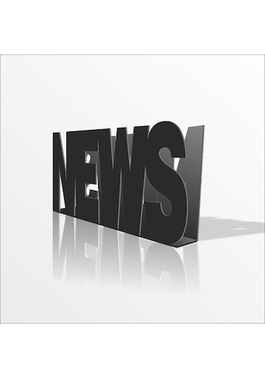 News İnsörtlük Kutu Stand Dergilik Broşürlük Gazetelik Siyah