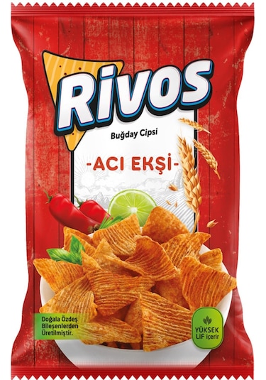 Rivos Acı Ekşi Buğday Cips 56 G