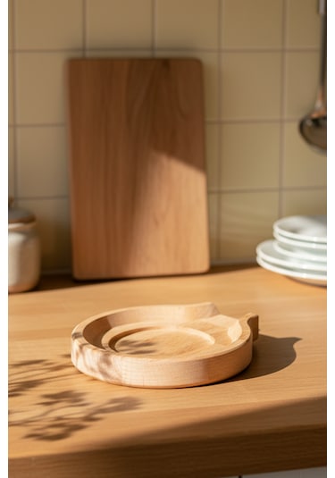 Snippy Boon - Tezgah Üstü Kirli Kaşıklık Kepçe Kaşık Altlığı Soft Ahşap