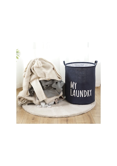 Skycity Büyük Kapasiteli Su Geçirmez Depolama Çanta - Yorgan, Giysi Ve Ev Eşyaları İçin Dayanıklı Kumaş, Sıkma Kordonlu Taşıma Ve Saklama Çantası Koyu Mavi Büyük Boy Büyük Boy Lacivert Naval