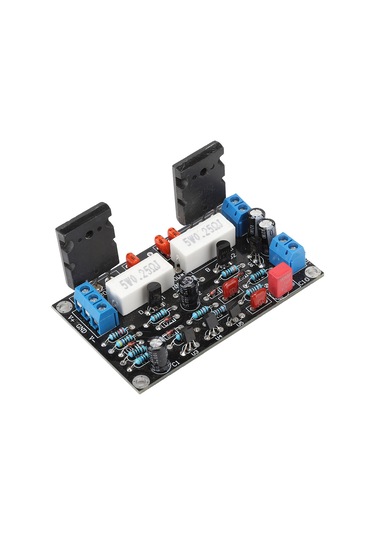 Moveevo 2sc5200+2sa1943 Transistörlü Güç Amfi Kartı - 100w/150w, Hoparlör Koruma Devresi, 10-45v Çift Dc Girişi, Hızlı Kurulum