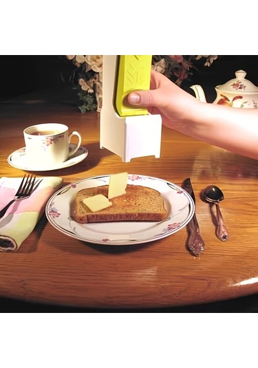 Elmpaly 1 Adet Pratik Manuel Tereyağı Dilimleyici Peynir Avokado İçin Dayanıklı Plastik Mutfak Aleti Paslanmaz Çelik Bıçak Ahşap