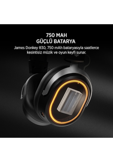 James Donkey 830 Triple Mode Bluetooth/2.4g/usb Gaming Kulaklık