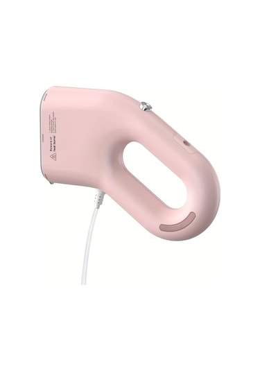 Honeybeeshop Pembe Pancerka 1 Adet El Tipi Giysi Buharı Kırışıklık Giderici 3 Dakikada Etkili Ev Ve Seyahat İçin Taşınabilir Eu Fiş