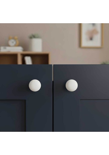 Alya Kulp Beyaz 8 Adet Mobilya Dolapyatak Odası Şifonyer Genç Ve Çocuk Odası Kulpu Beyaz