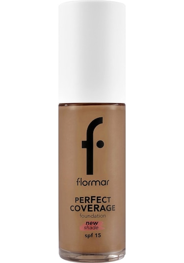 Flormar Perfect Coverage Yoğun Kapatıcı Su Bazlı Fondöten (Sıcak Alt Ton) -136 Chesnut -8682536070652