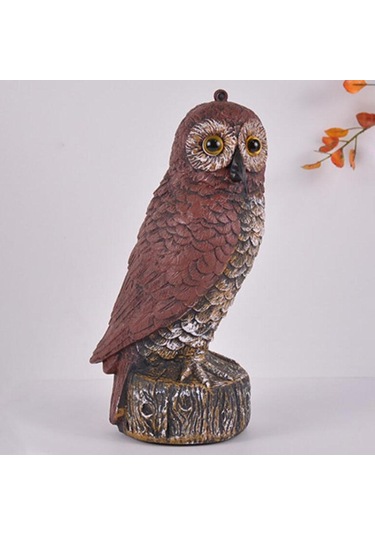 Homyl Sahte Baykuş Korkuluk Heykeli Yard Için Kuşları F