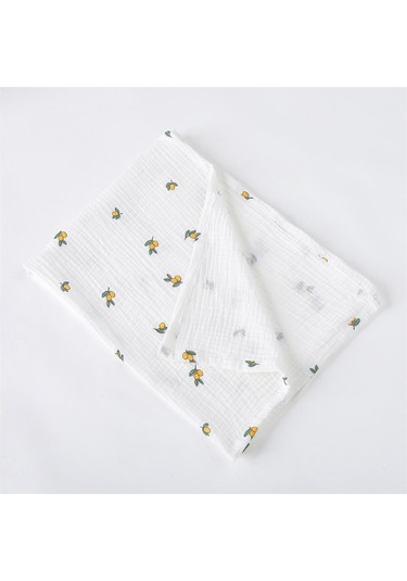 Sarı 85 65 Cm Muslin Kareler Bebek Kundak Battaniye Yenidoğan Bebek Bezi Yatak Pamuk Arabası Battaniye Bebek Şekerleme Örtüsü Sarı